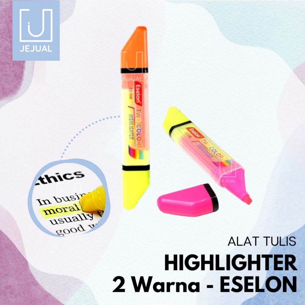 

Stabilo 2 Warna Eselon Highlighter Stabilo 2 Sisi 2in1
