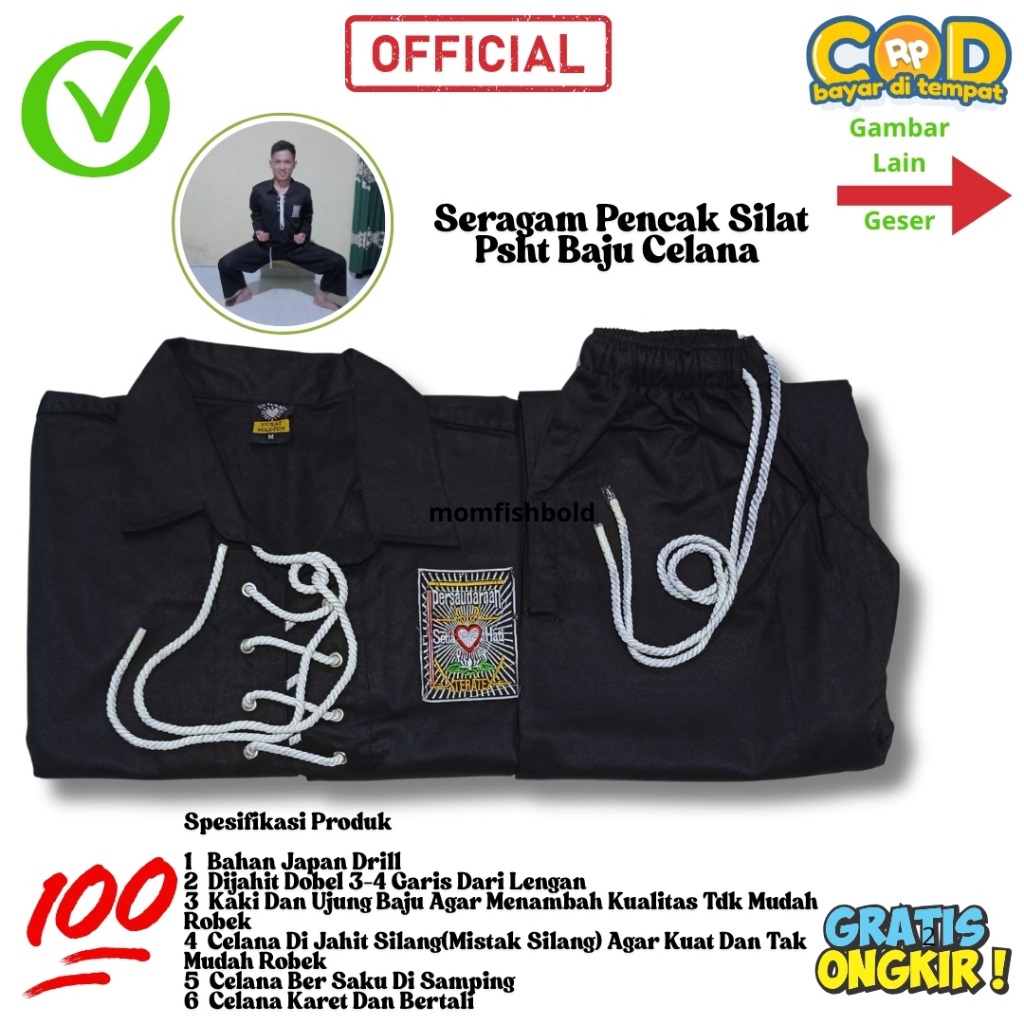 Sakral Warga Psht Seragam Pencak Silat Psht Baju Celana Psht Tali Japan