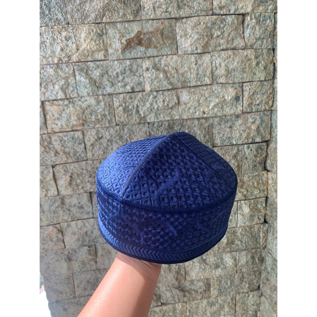 (ISI 10PCS) PECI PAKISTAN PREMIUM PECI FULL BORDIR KOPYAH RAJUT BORDIR PRIA