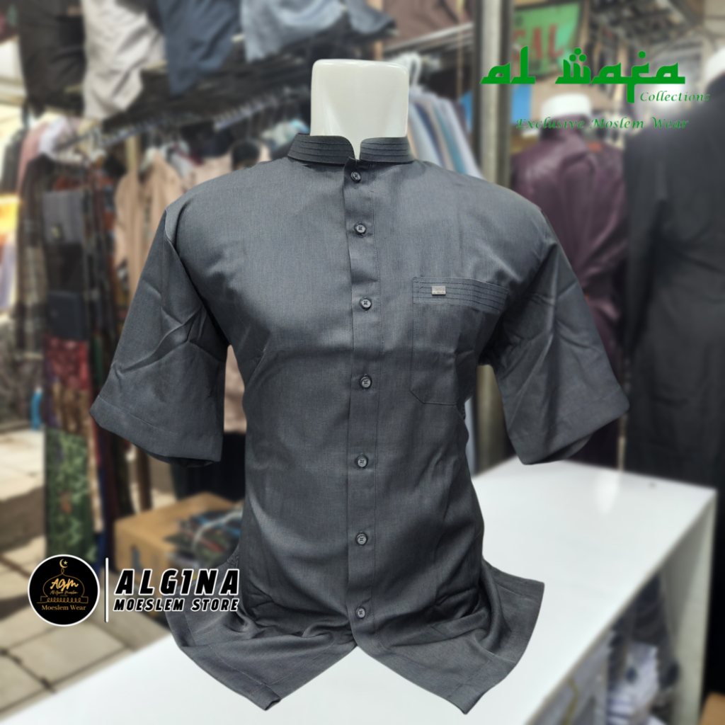 Koko Al Wafa Warna Lengan Pendek | Baju Muslim Lengan Pendek Al Wafa Platinum Exclusive