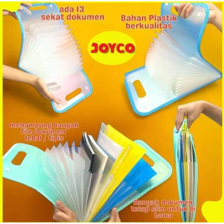 

Tas Dokumen A4 Folder Map Warna Transparan Anti Air Multi Layer Folder 13 Sekat Map Tas File Handle