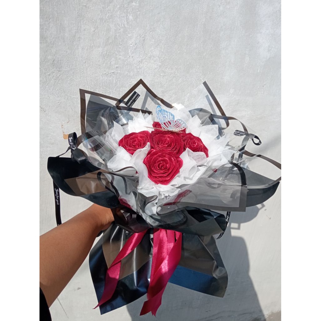 BUNGA SATIN /BUKET BUNGA SATIN / BUKET SATIN WISUDA/ BUKET WISUDA / BUKET BUNGA / KADA WISUDA MURAH 