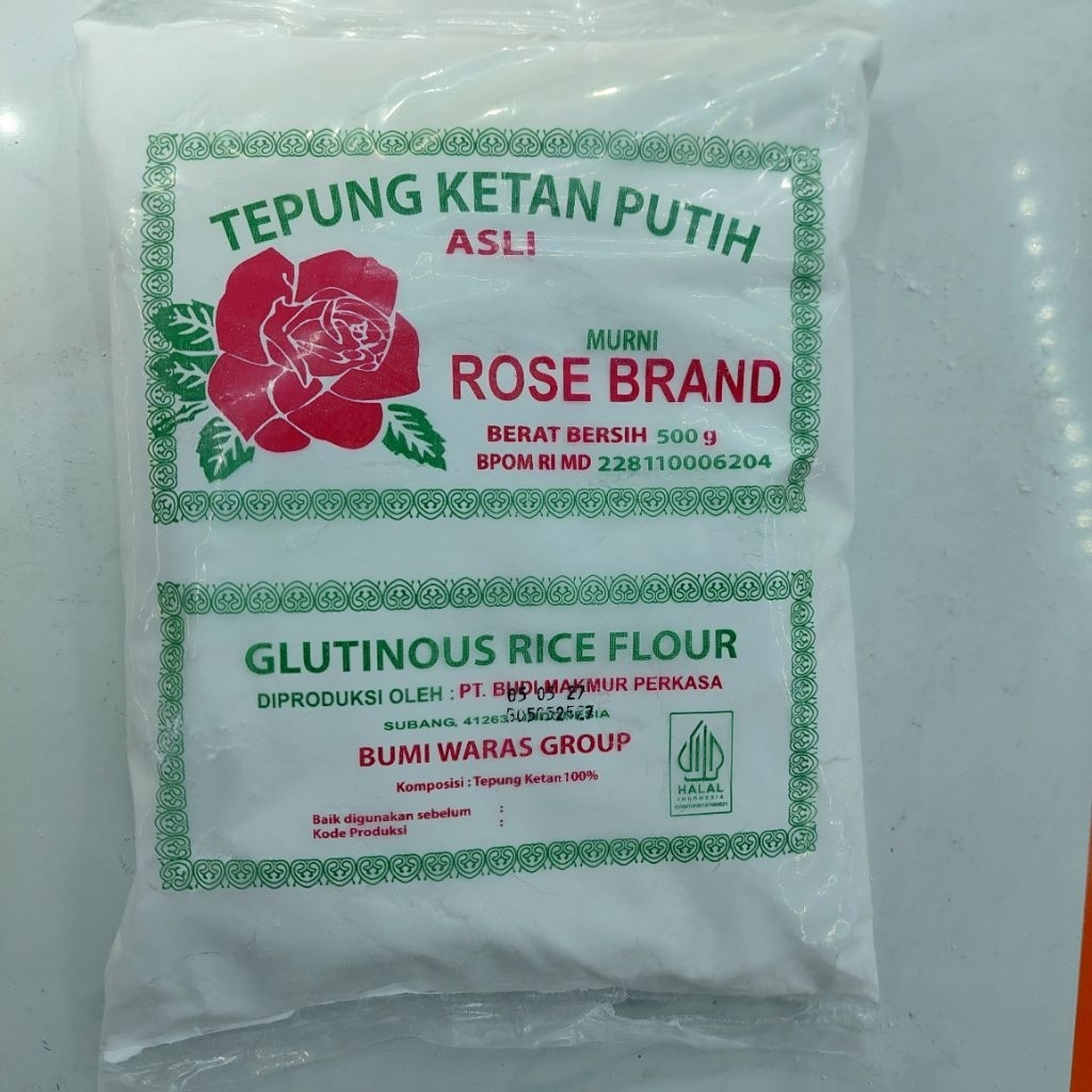 

Tepung beras dan tepung ketan rose brand/tepung ketan/tepung beras 500gr