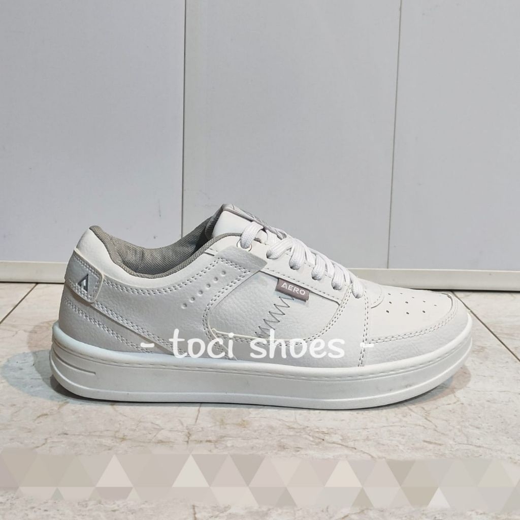Sepatu Sneakers Casual Pria Wanita Aerostreet Hoops Low AllWhite / Hoops Low AllBlack / Hoops Low Hi