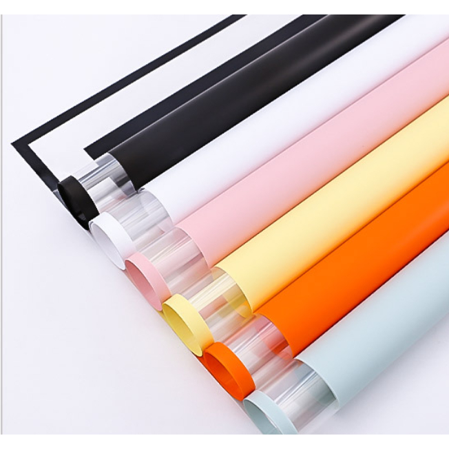 

Kertas Cellophane Transparan - Kertas Buket Bunga Transparent Bening Plastik - Flower Wrapping Paper Double List Garis Transparant Plastic OPP Bouquet