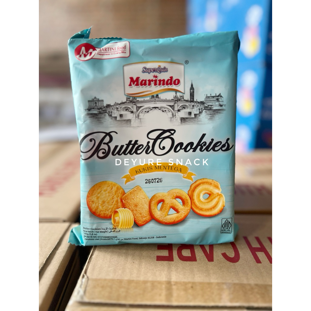 

Marindo Buttercokies kukis mentega 165 gr 1 karton isi 24 pack