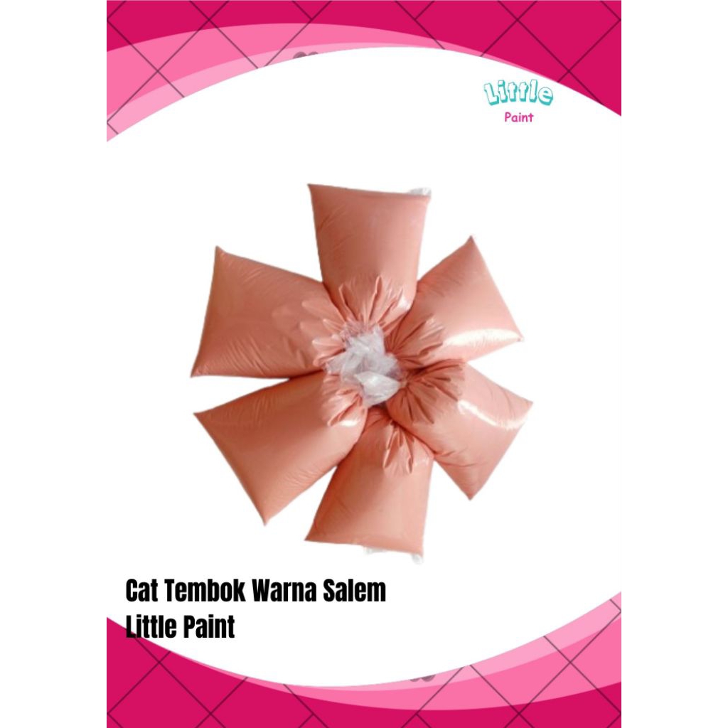 Cat tembok kiloan warna salem Cat 1kg Warna Salem Cat Pink Salem Cat tembok