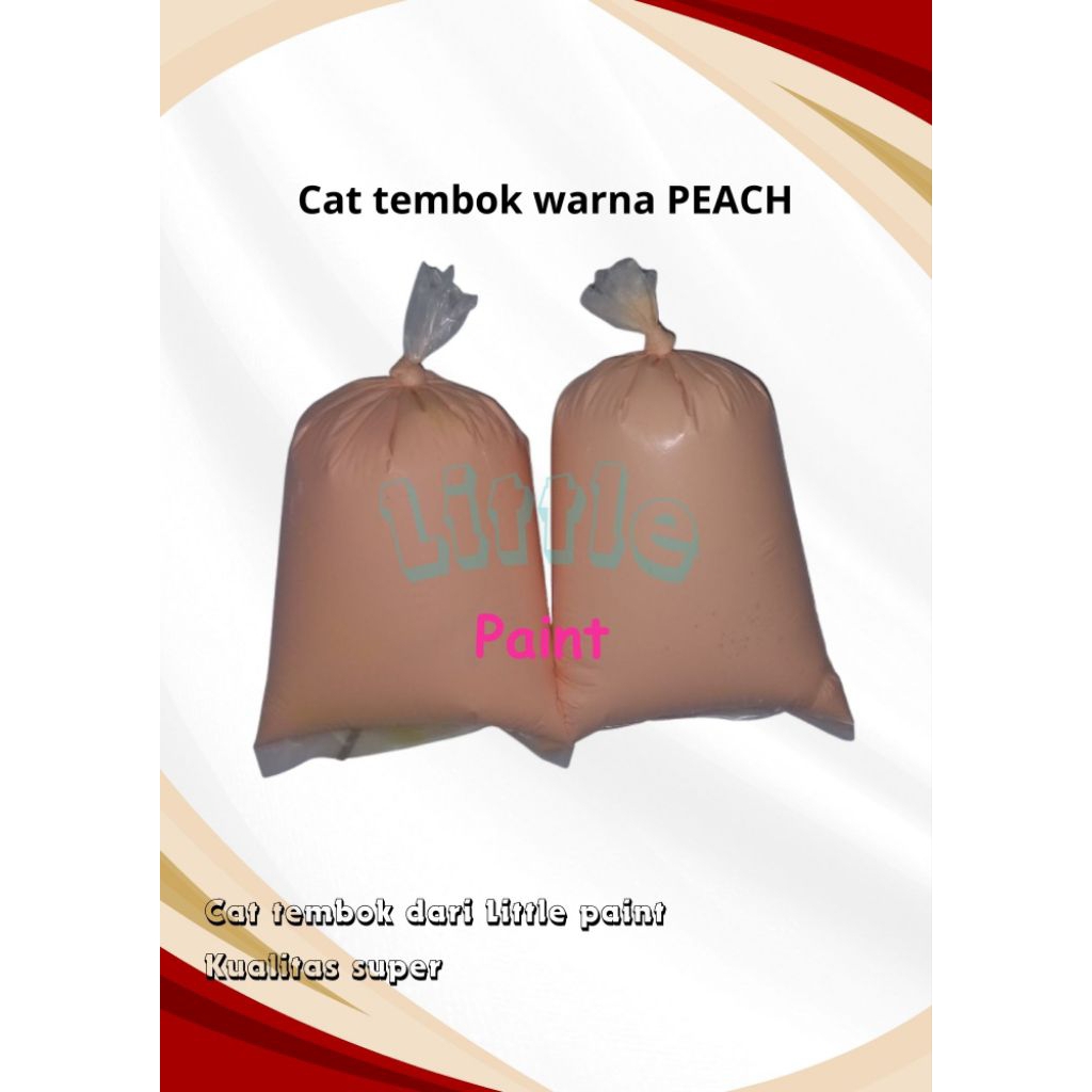 Cat tembok kiloan warna peach Cat kiloan Cat 1kg warna peach kualitas super cat kiloan tembok