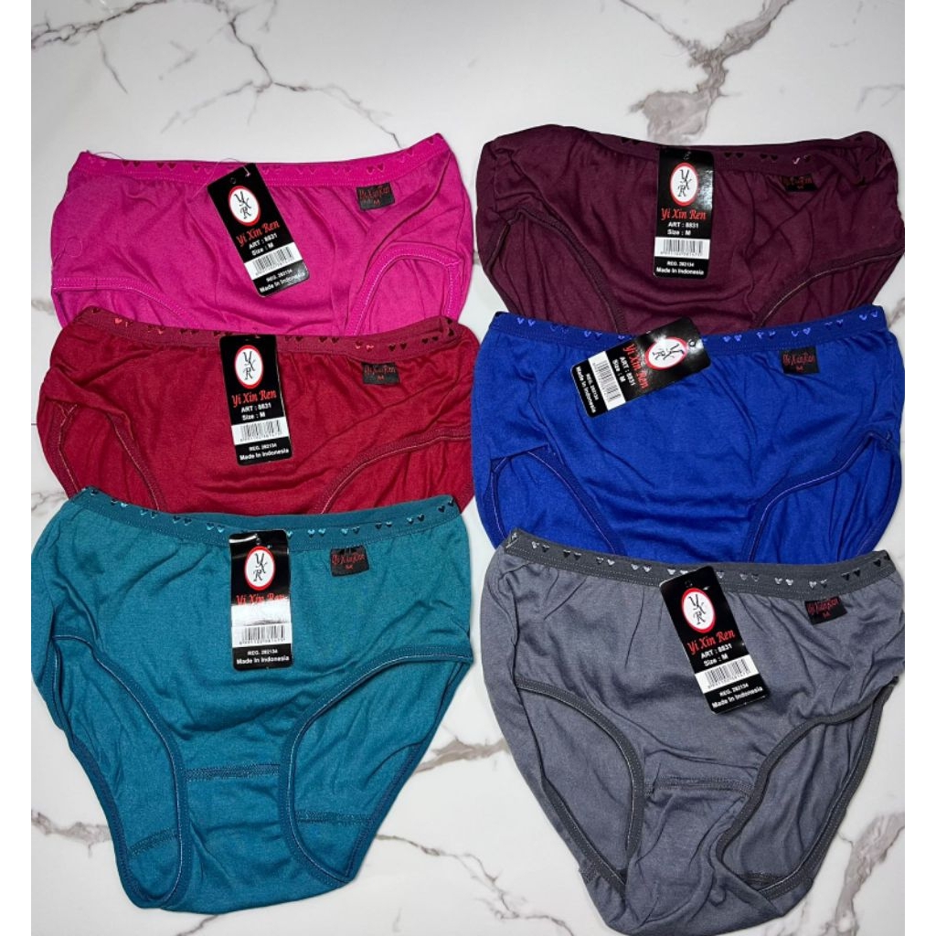 3pcs - 6pcs / Celana Dalam Wanita - 8831