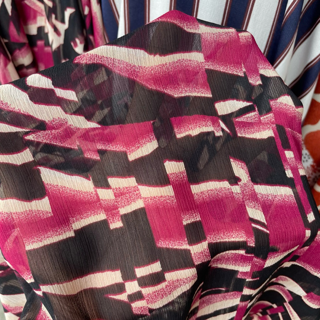 kain ceruty yoryu motif zebra premium - kain sifon yoryu - kain mid yoryu premium - kain ceruty baby