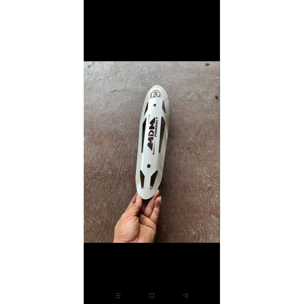 Tameng  Cover Knalpot Stainless MDM untuk knalpot standar Racing Vario new, Vario old, PCX , Nmax, A