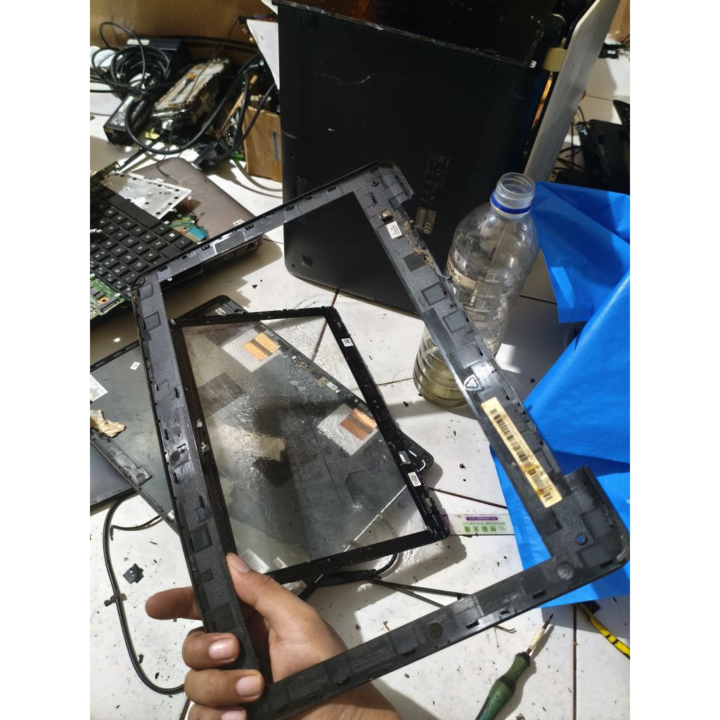 frame lcd depan asus a455l ori