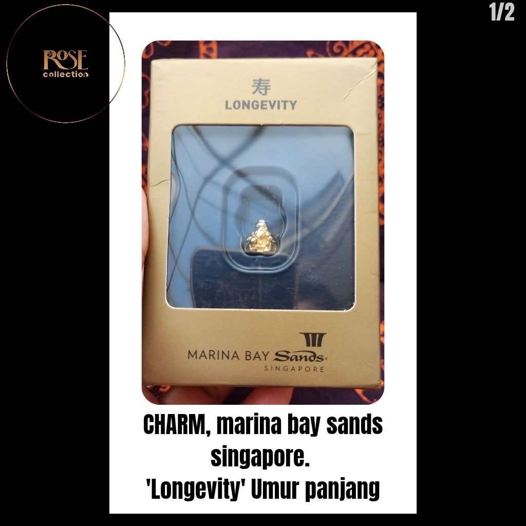 charm gelang umur panjang souvenir marina bay sands singapore