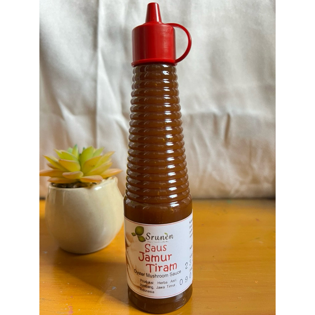

Saus Jamur Tiram Oyster Mushroom Sauce Alami Natural Organik Srunen 140 ml