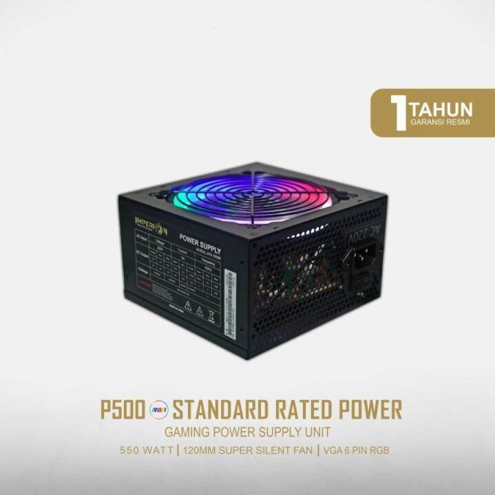 POWER SUPPLY IMPERION 550W 6PIN VGA RGB GAMÌNG / POWER SUPPLY GAMING