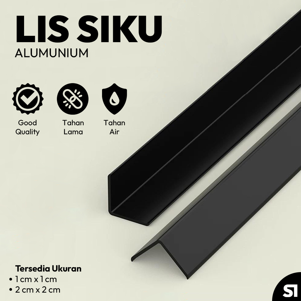 LIS SIKU ALUMUNIUM, LIS L SIKU ALUMUNIUM, LIS ALUMUNIUM SIKU, LIS SIKU