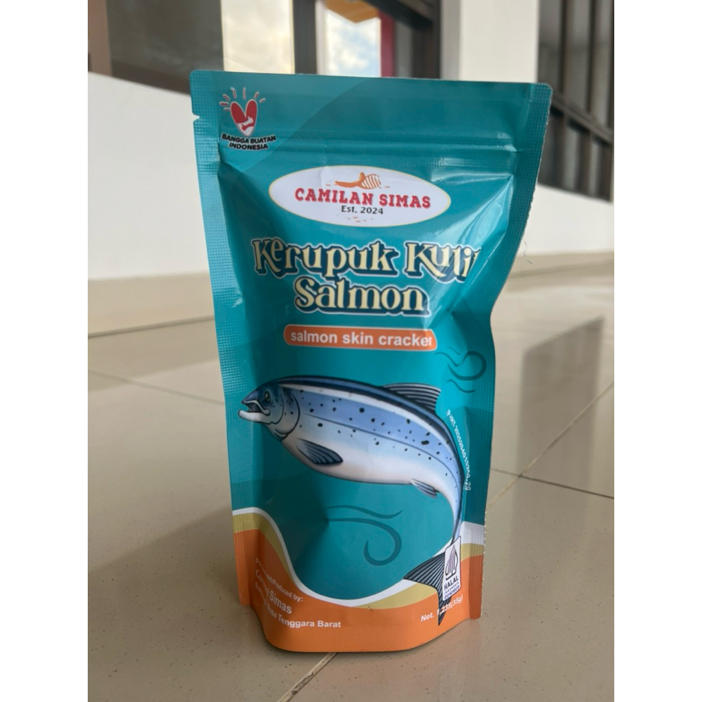 

Kerupuk Kulit Salmon Cemilan Sehat