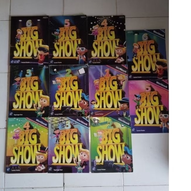 original buku big show student book - workbook 1 2 3 4 5 6
