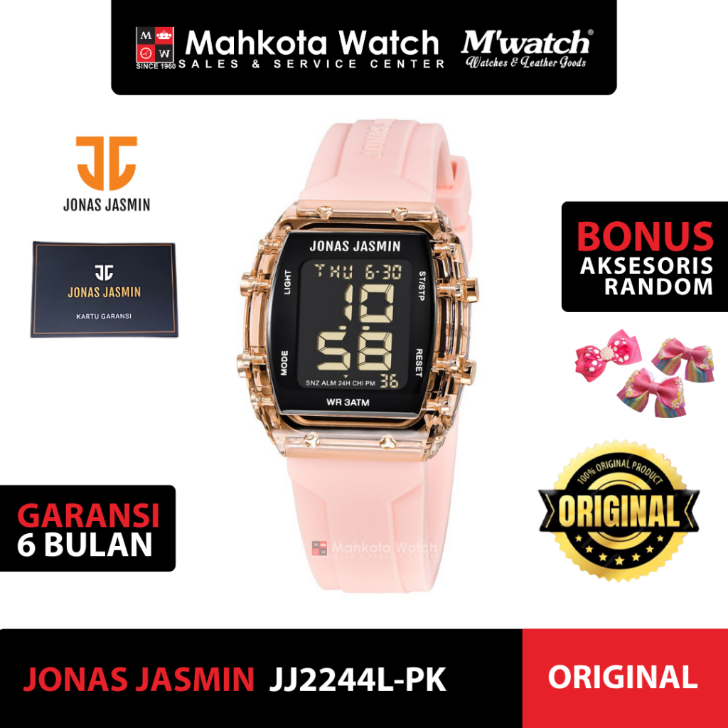 JAM TANGAN WANITA JONAS JASMIN JJ2244L-PK ORIGINAL