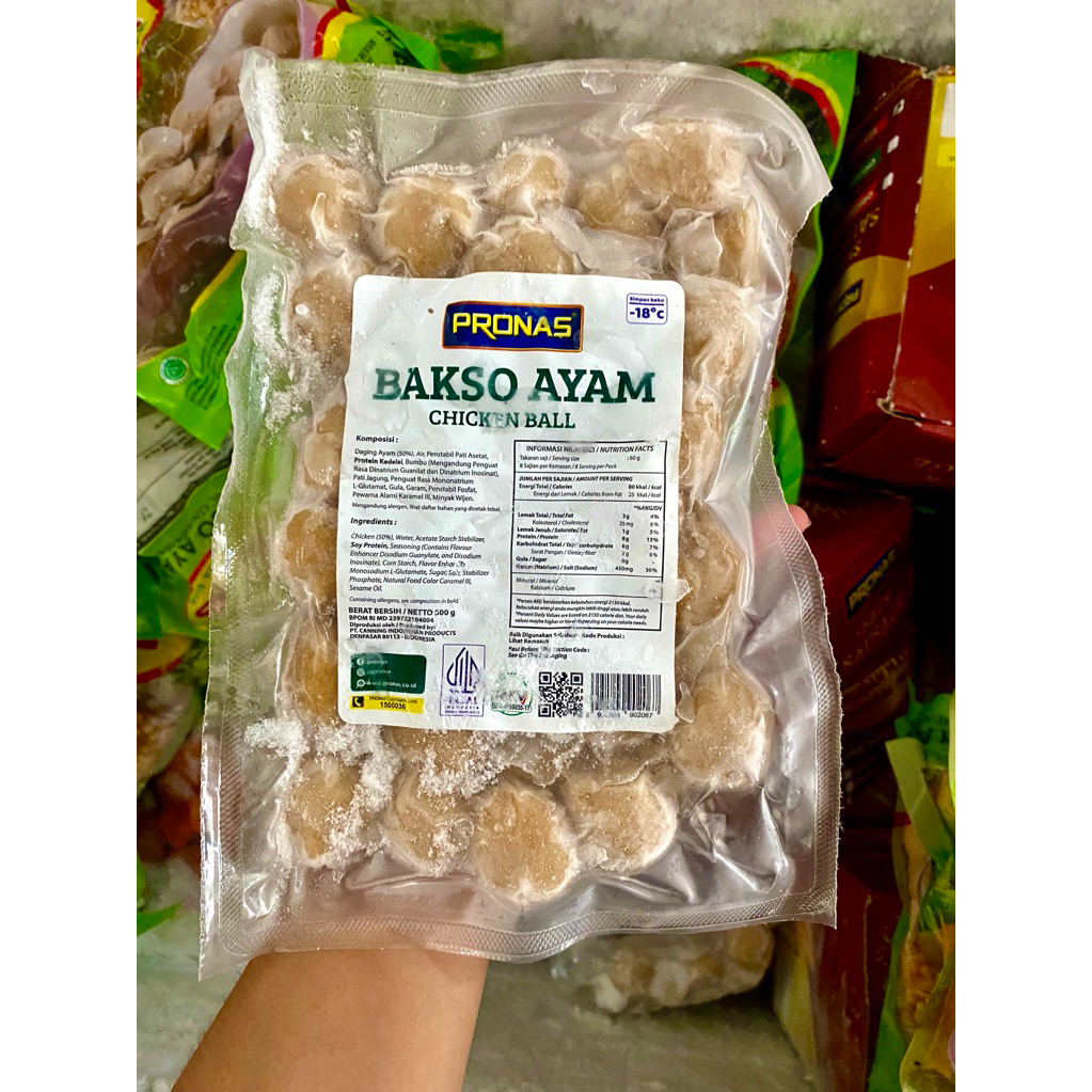

PRONAS Bakso Ayam 500gr / chicken ball frozen