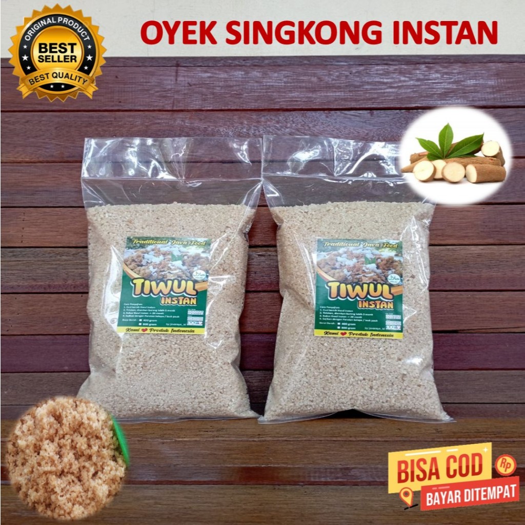 

Beras Oyek Tiwul Singkong 500 gram Oyek Instan Pulen