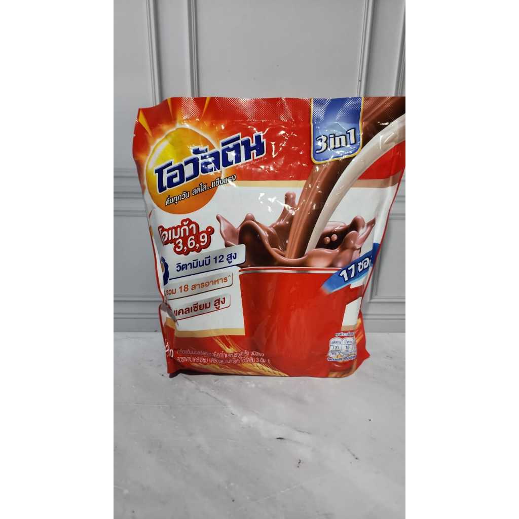 

Ovaltine 3 in 1 bangkok 493 gram isi 17 sachet per bgks