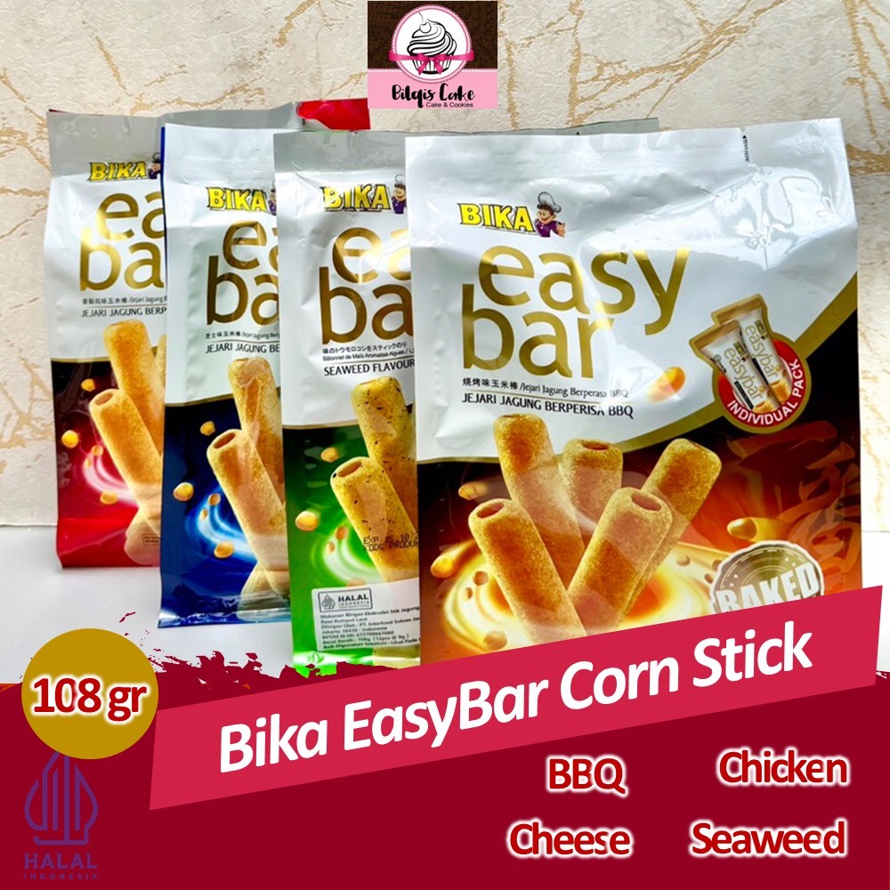 

BIKA EasyBar Corn Stick Seaweed Cheese Chicken and BBQ 108 gram