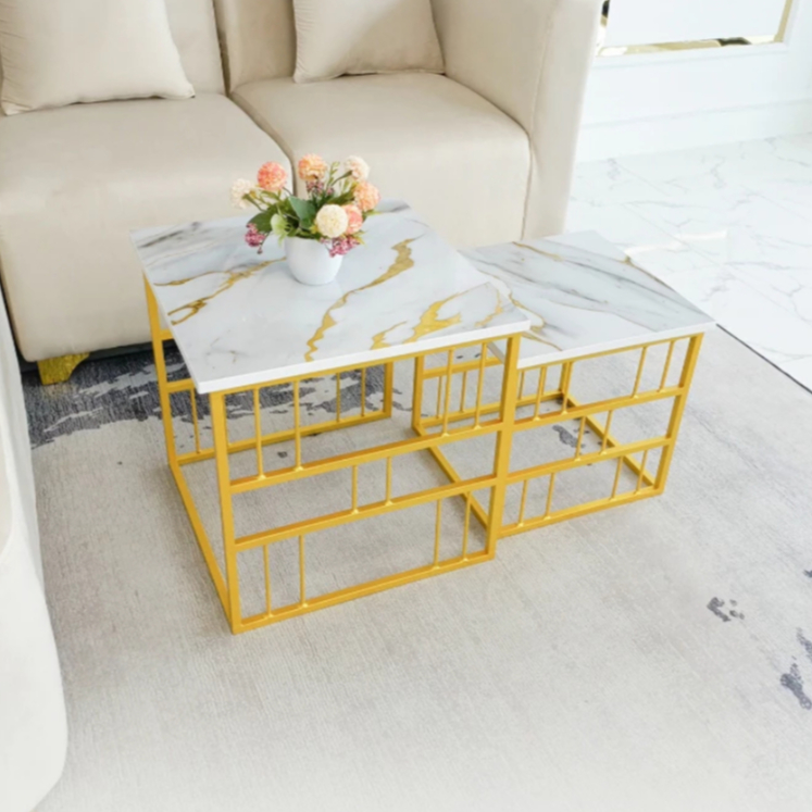 KARGO / MEJA KOTAK Minimalis Set Venna / Furniture Ruangan Rumah Home Decoration Cafe Coffe Shop Rua