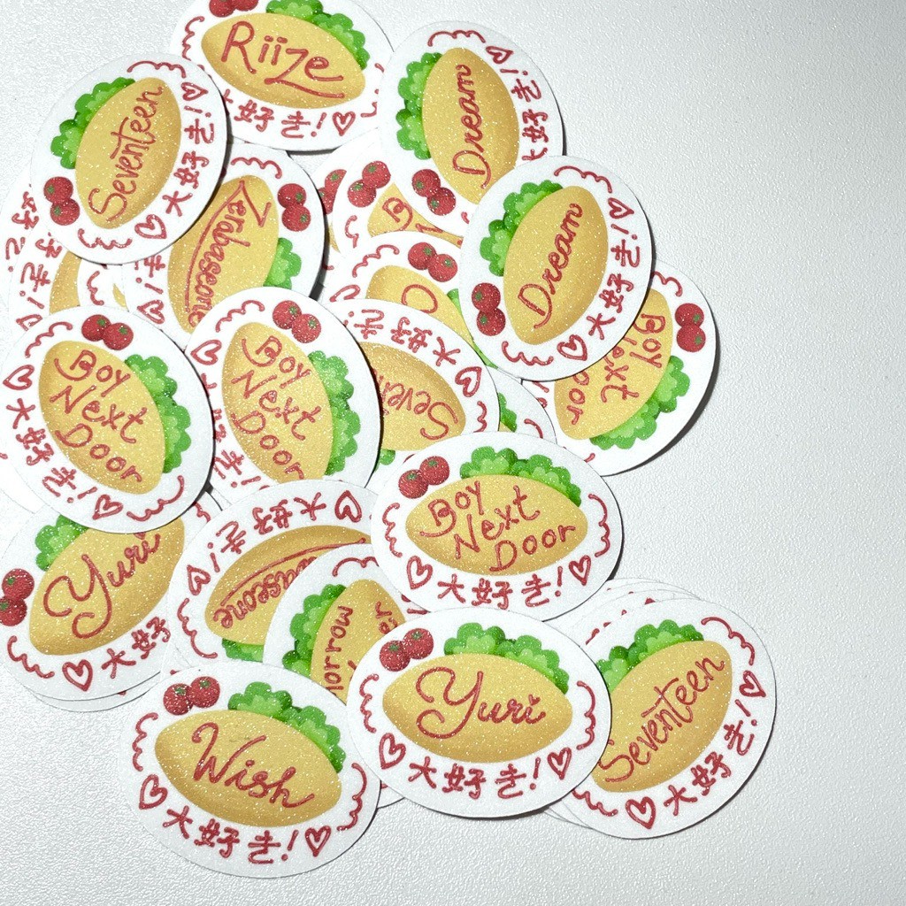 

omurice die cut stickers