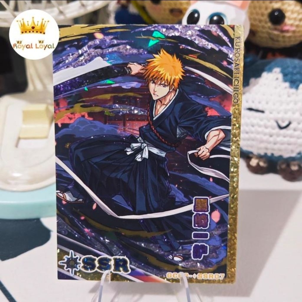 Kurosaki Ichigo Kartu BLEACH CCG Goddess God Card Atlas Of God SSR+ Diamond Tebal Collection Card - 