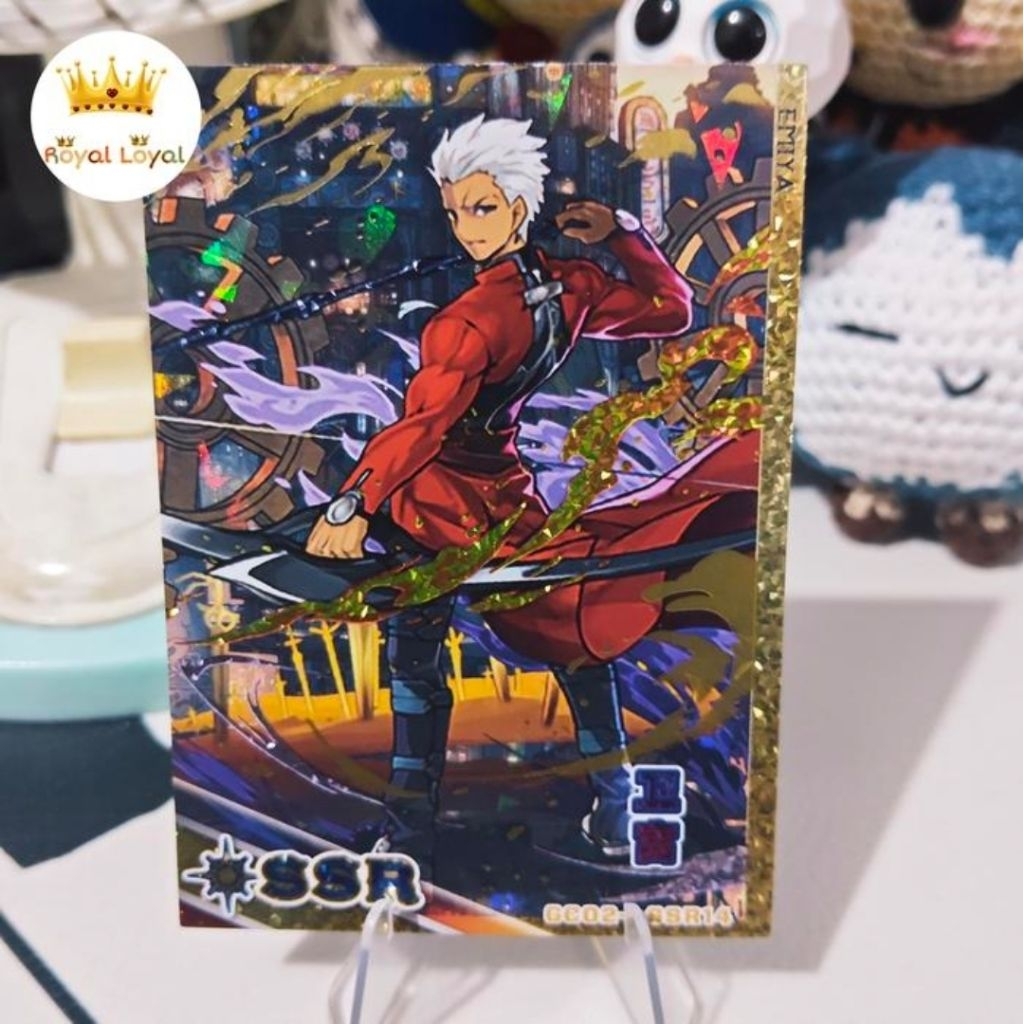 Emiya Kartu Fate Stay Night CCG Goddess God Card Atlas Of God SSR+ Diamond Tebal Collection Card - (