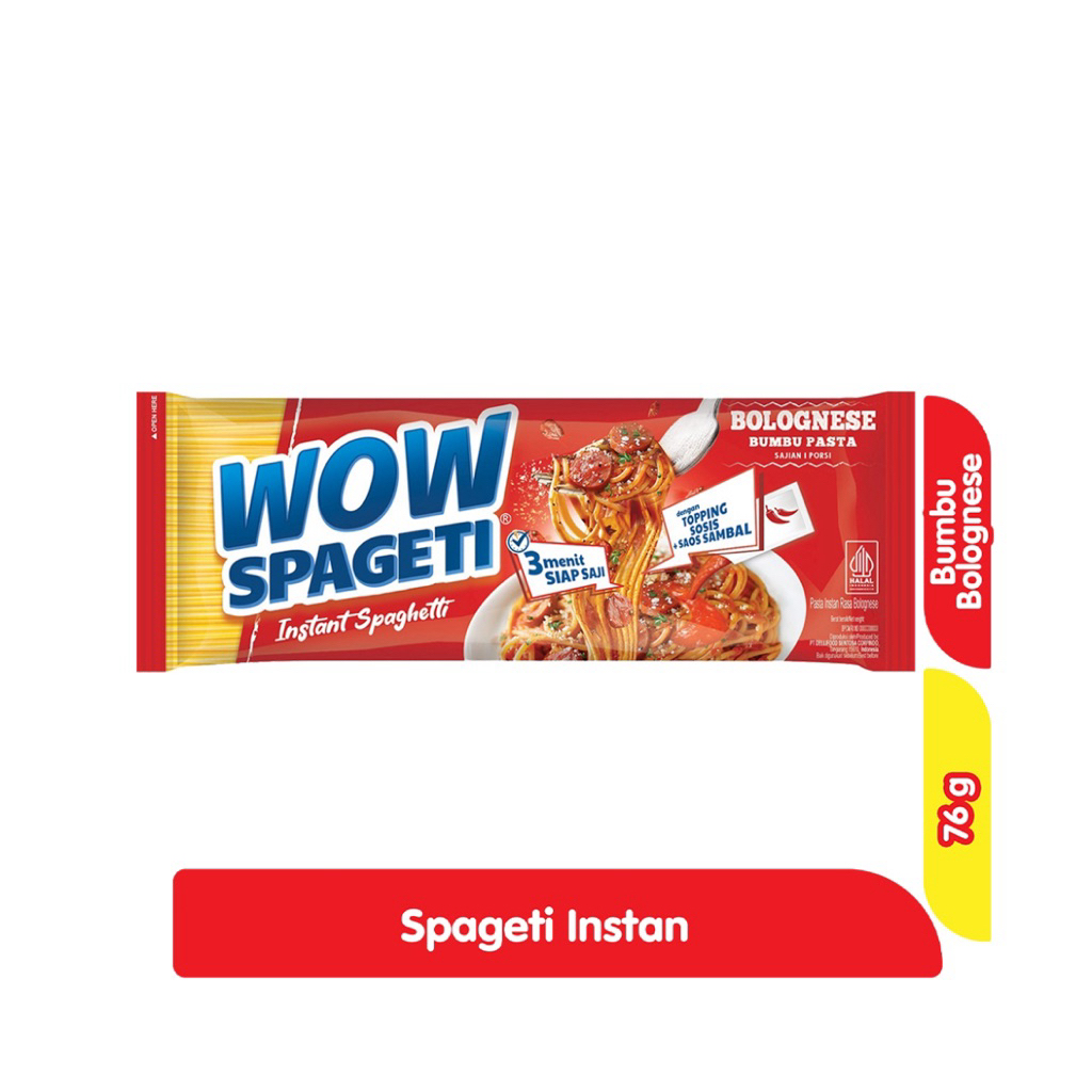 

{ PROMO READY } wow spageti instan bolognase 76g