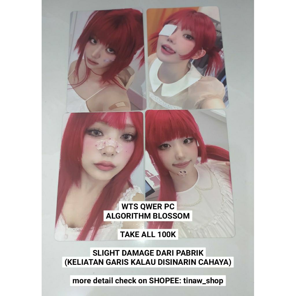 PC QWER ALGORITHM'S BLOSSOM CHODAN MAGENTA SIYEON HINA GROUP GRUP OT4 PHOTOCARD ALGORITHM BLOSOM