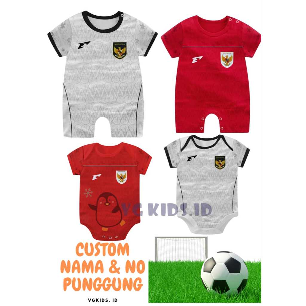 Jumper Bola Bayi/ Romper Bola bayi RSPO INDONESIA/ Jersey Bola Baby Newborn -1 Tahun Laki Laki Perem