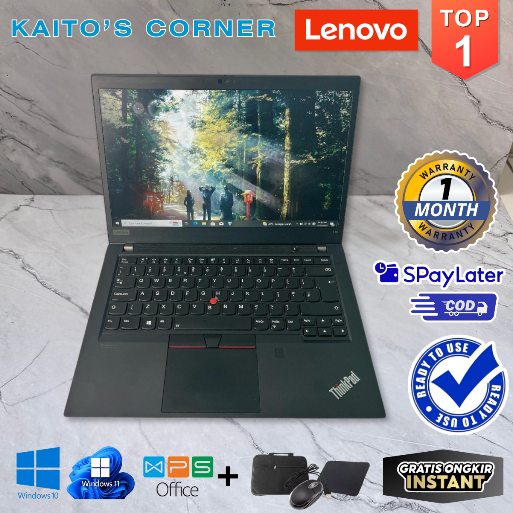 [Bekas] Laptop Lenovo Thinkpad T14 / T15 Core i5/i7 - Layar 14" Inch ORIGINAL
