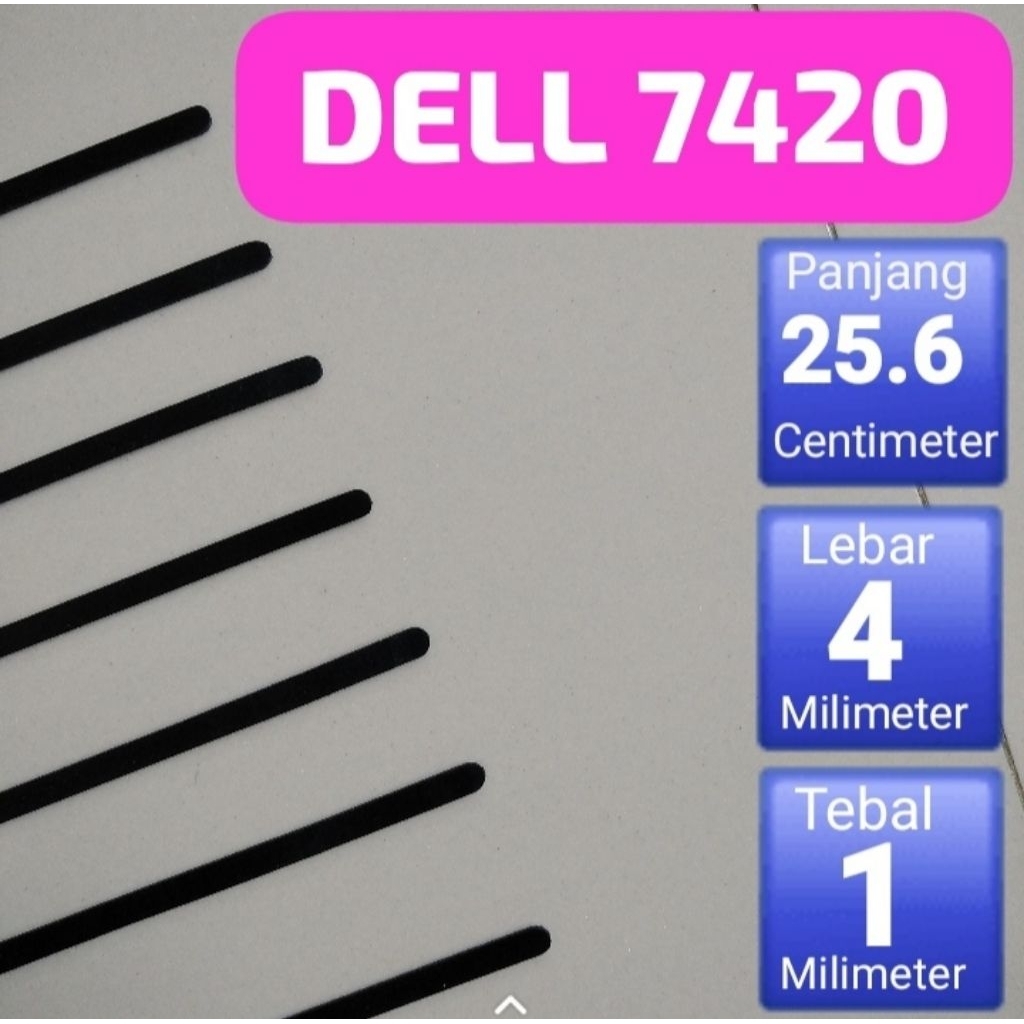 DIY UNIVERSAL Karet Kaki Laptop DELL 7420 | Rubber Feet Anti Slip | Dudukan Bawah | Harga Satuan