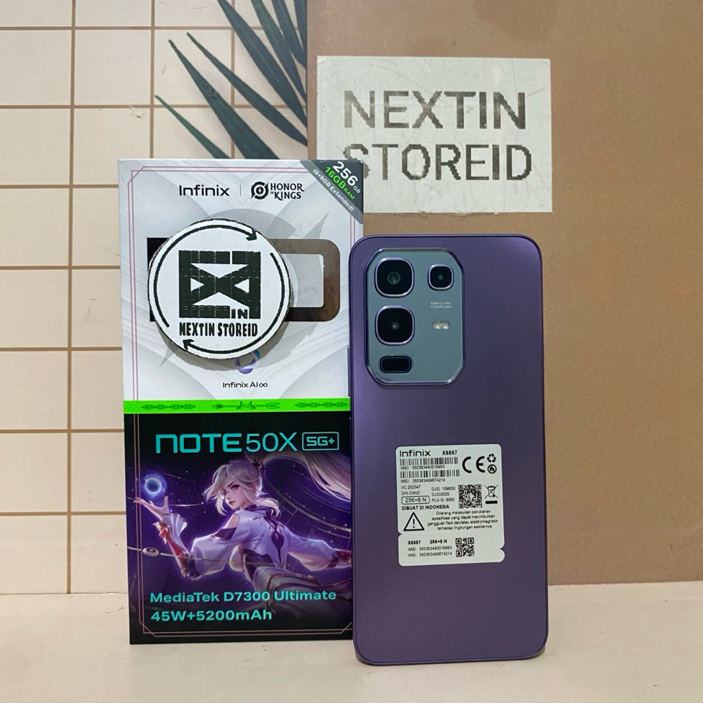 INFINIX NOTE 50X 5G+ 8/256 SECOND FULLSET