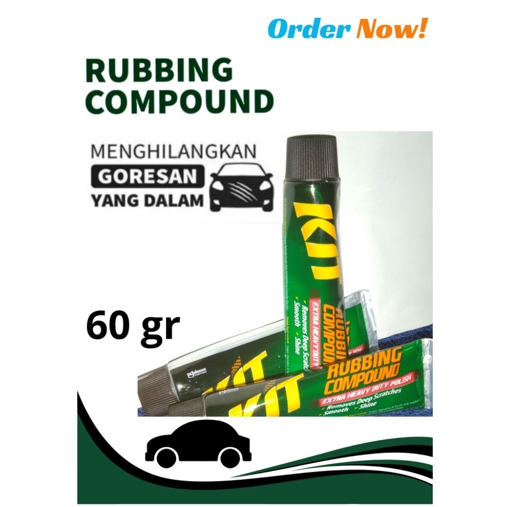KIT RUBBING COMPOUND 60 GR Penghilang baret mobil motor