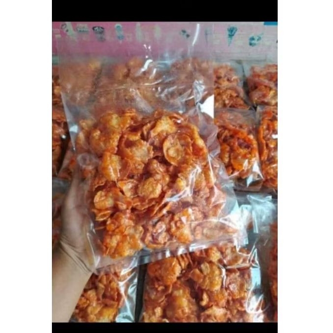 

emping pedas manis ukuran seperempat