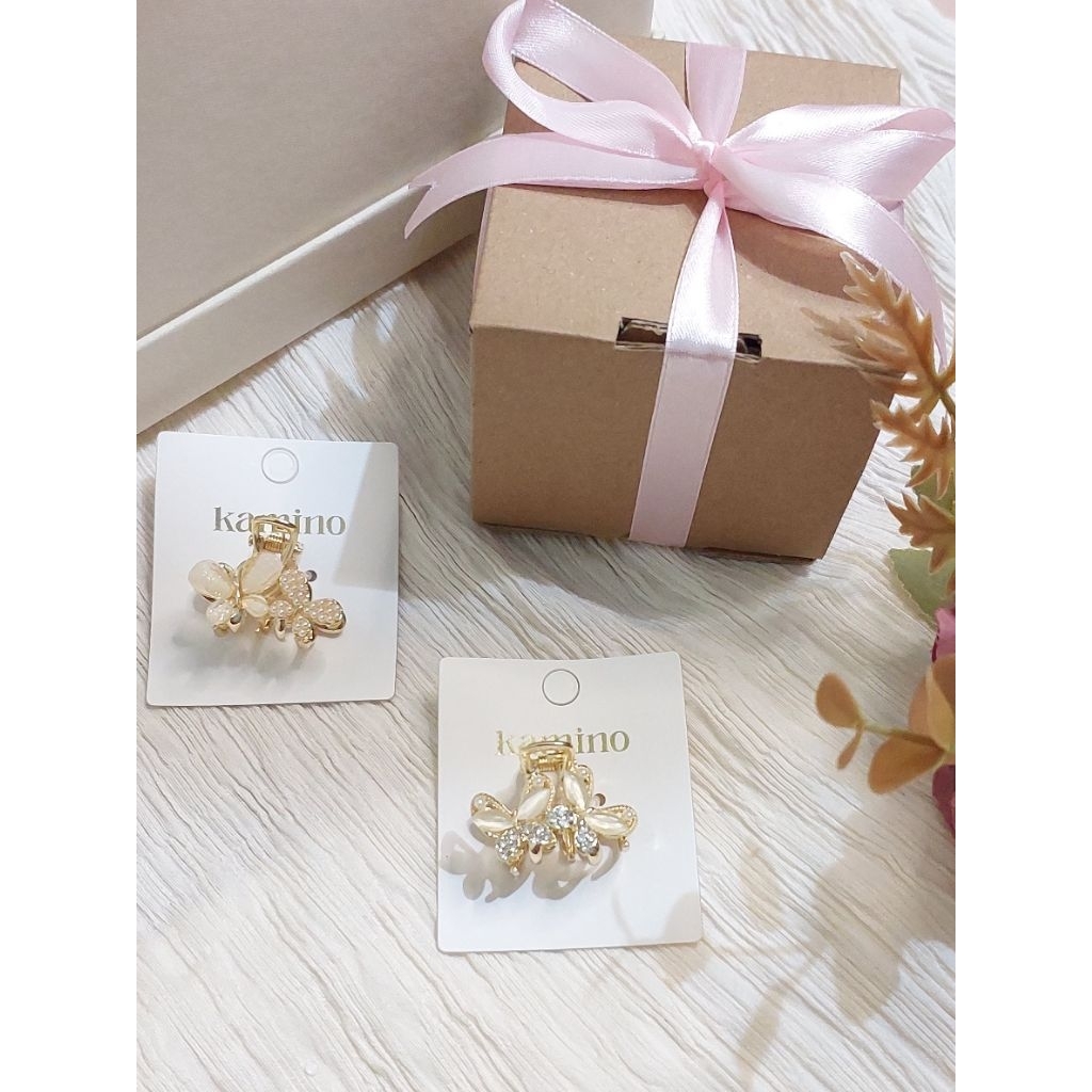 NŌTA - Jedai Korea / Jepit Rambut Besi Kamino Mutiara 2cm