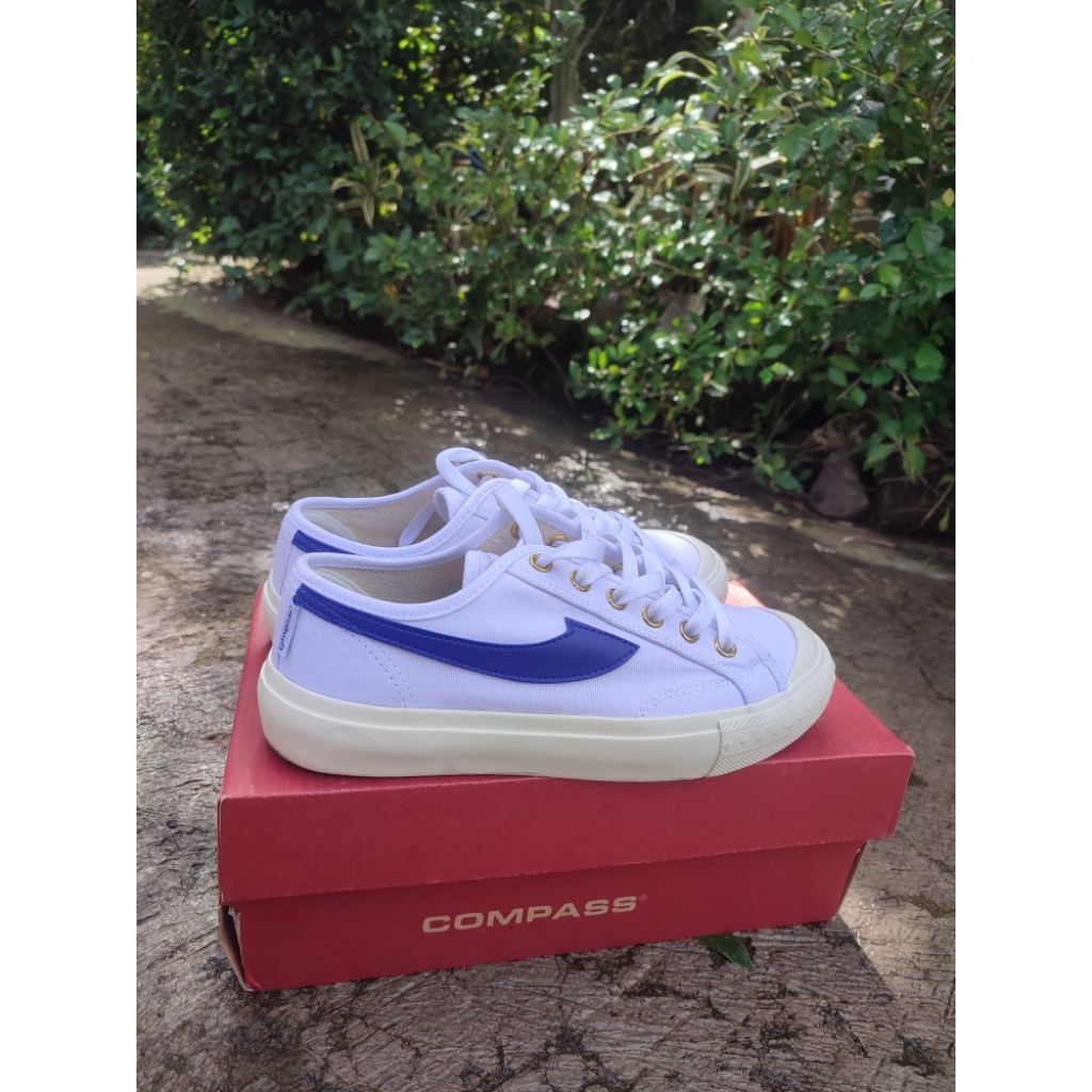 Compass Gazelle Low White Blue, second ori