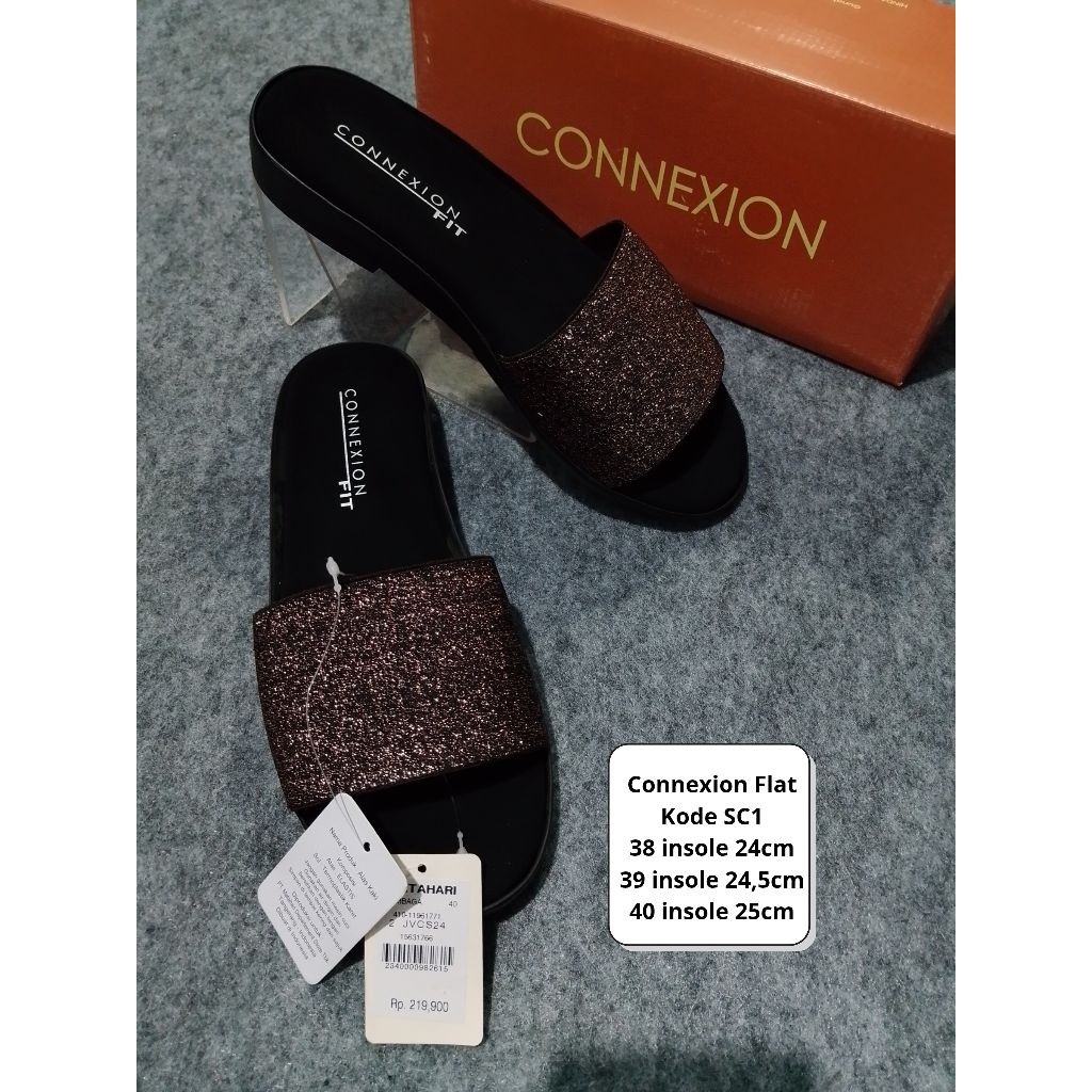sandal wanita Connexion sandal flat