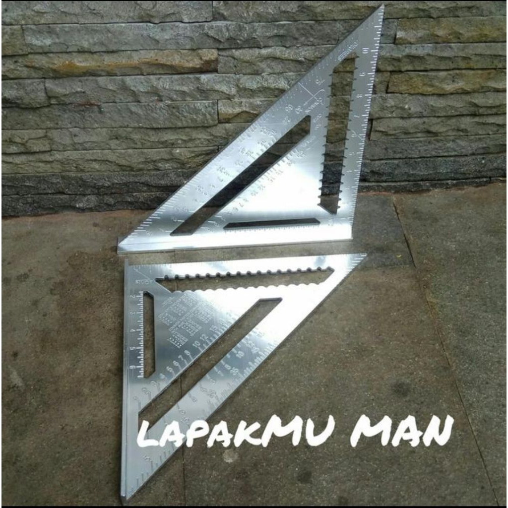 

Penggaris Siku segitiga alumunium siku sudut