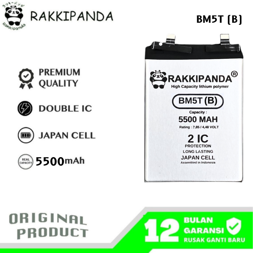 RakkiPanda - BM5T (B) Poco M6 Pro 4G / Redmi Note 13 Pro 4G Batre Batrai Baterai