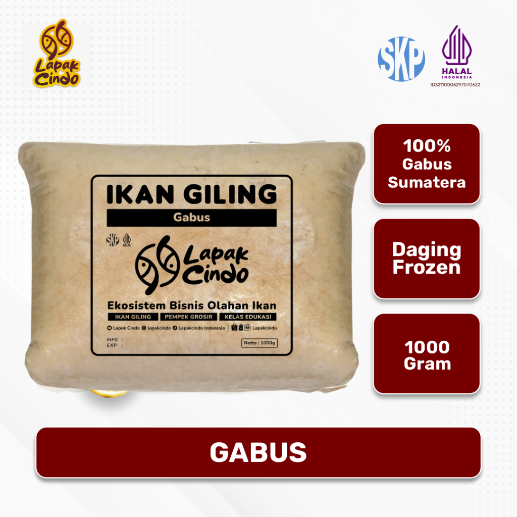 

LAPAK CINDO IKAN GILING GABUS SUNGAI BIKIN PEMPEK TIDAK BERBAU AMIS