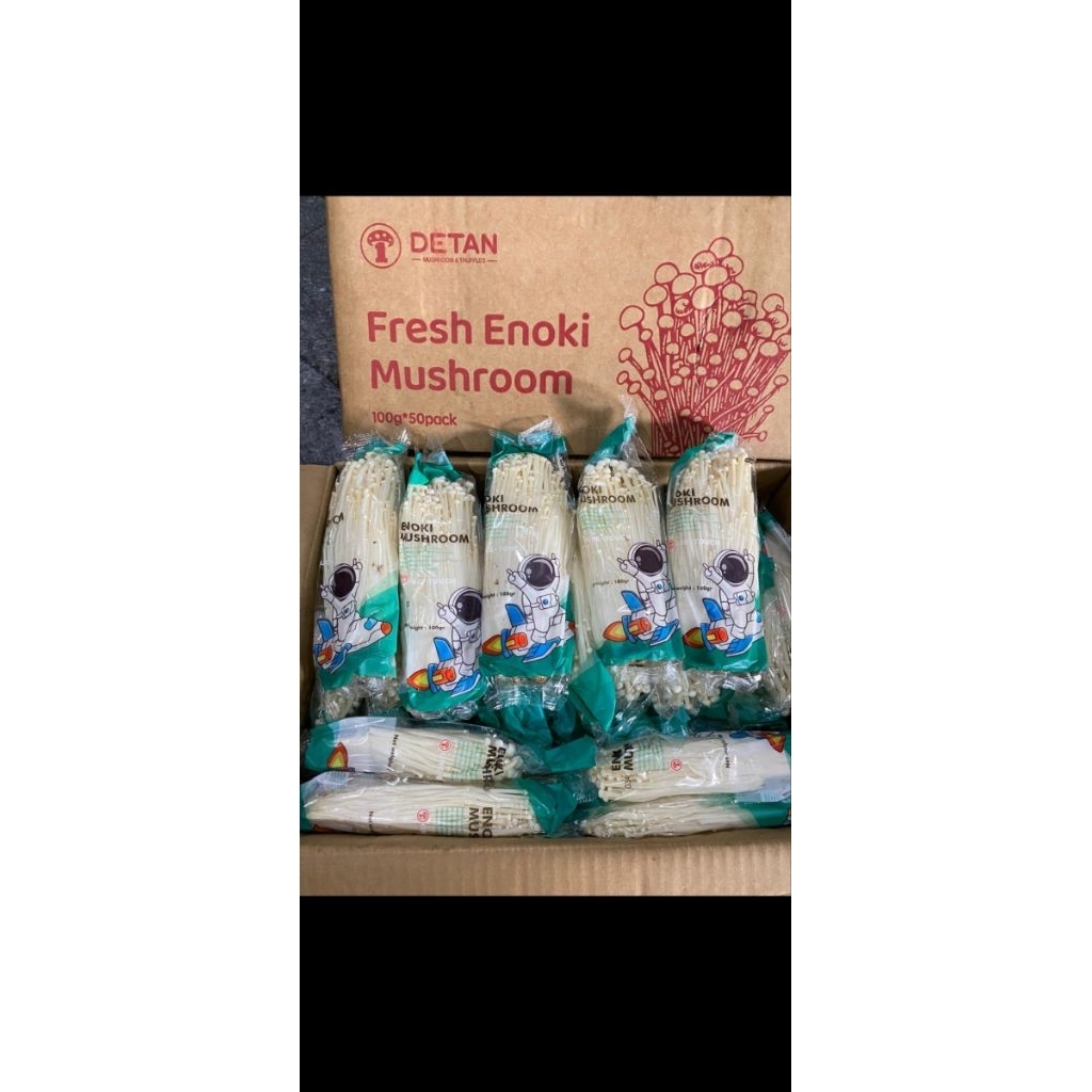 

( 4 pcs )Jamur enoki Paket (100gr)
