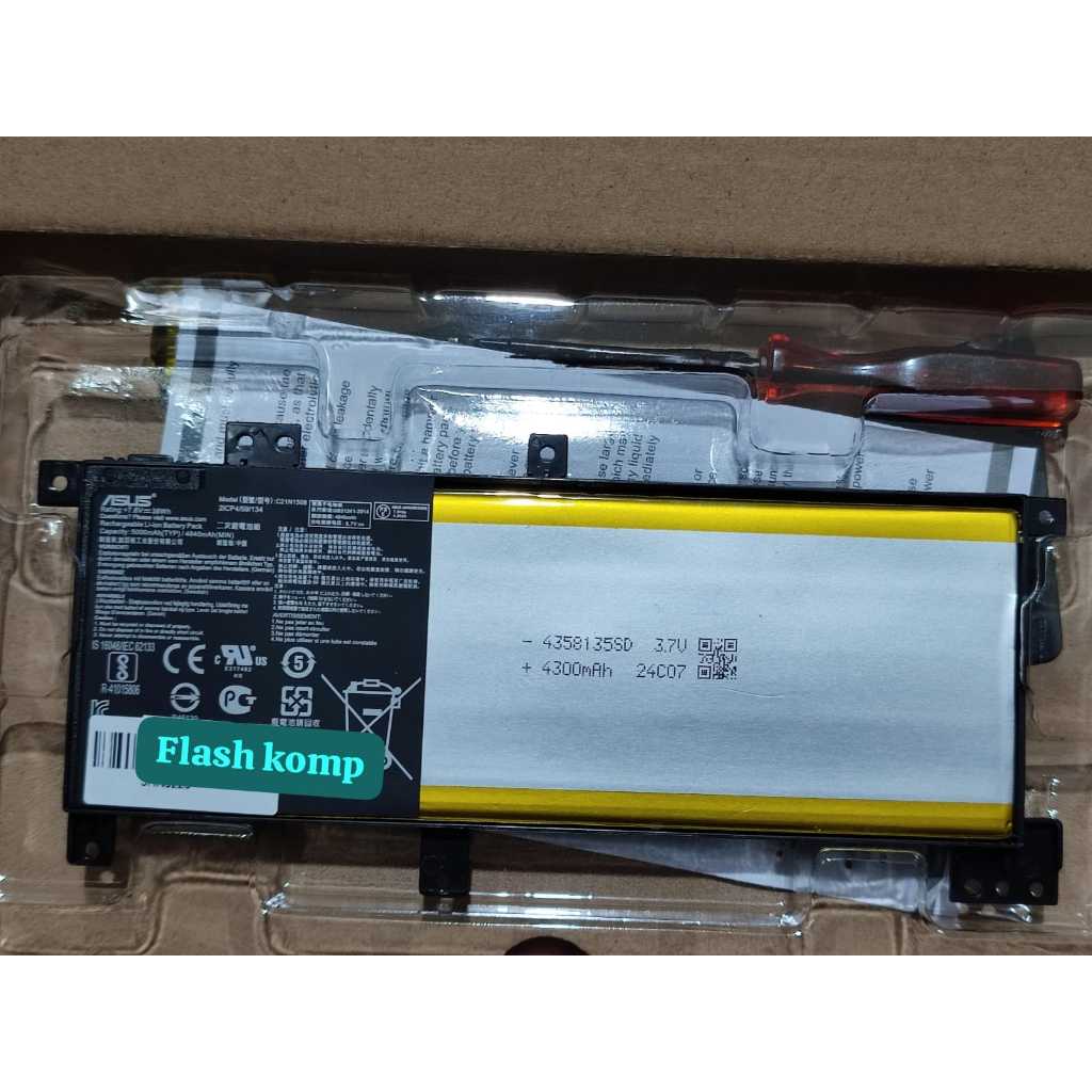 Original Baterai Laptop C21N1508 UNTUK ASUS A456U X456U F456U K456U