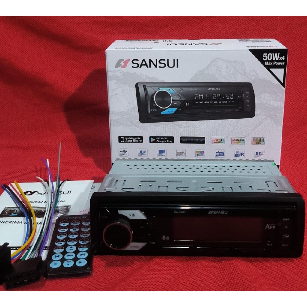 Single Din Sansui SA-5201i MP3 USB bluetooth Radio/USB playback premium sound quality
