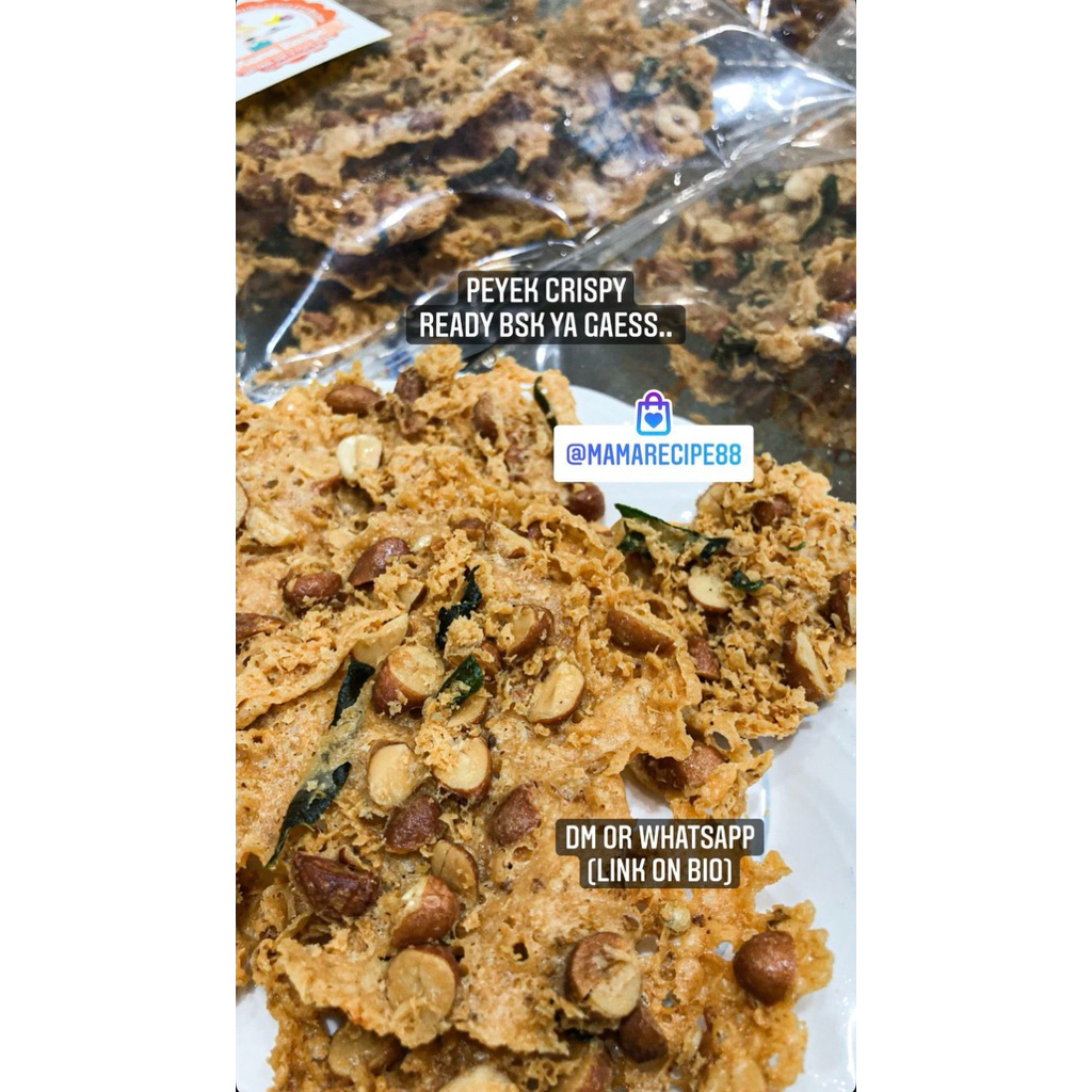 

Peyek Crispy (Rebon/ Teri/ Kacang)