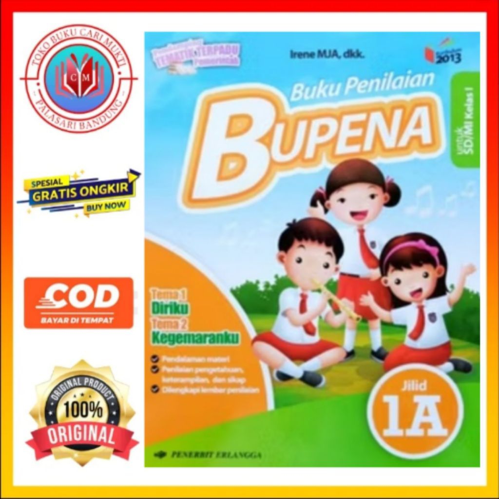 BUKU BUPENA 1A UNTUK SD/MI KELAS 1 KURIKULUM 2013 REVISI BEKAS ORIGINAL